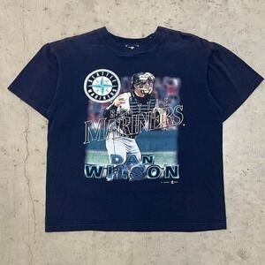 Seattle Mariners Dan Wilson MLB Pro Player Shirt Vintage 90s Medium